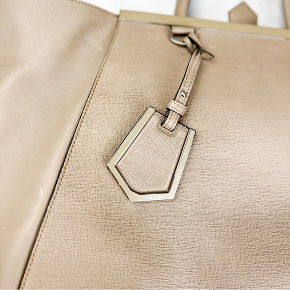 Fendi • Large 2Jours Leather Satchel - Picture 6 of 14